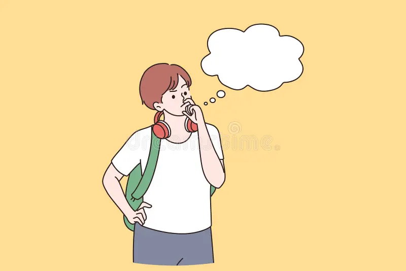 Abstrakcyjna ilustracja przedstawiająca refleksję i myślenie